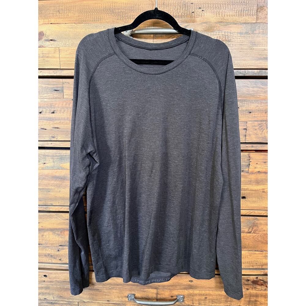 LULULEMON Men's Metal Vent Long Sleeve T-Shirt Sz XL Gray
